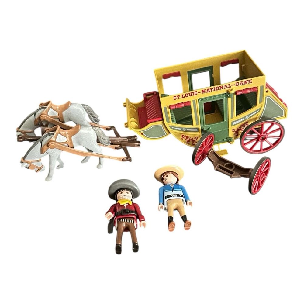 Playmobil 70013￼: Western Carriage St Louis National Bank Incomplete Parts